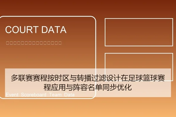 多联赛赛程按时区与转播过滤设计在足球篮球赛程应用与阵容名单同步优化
